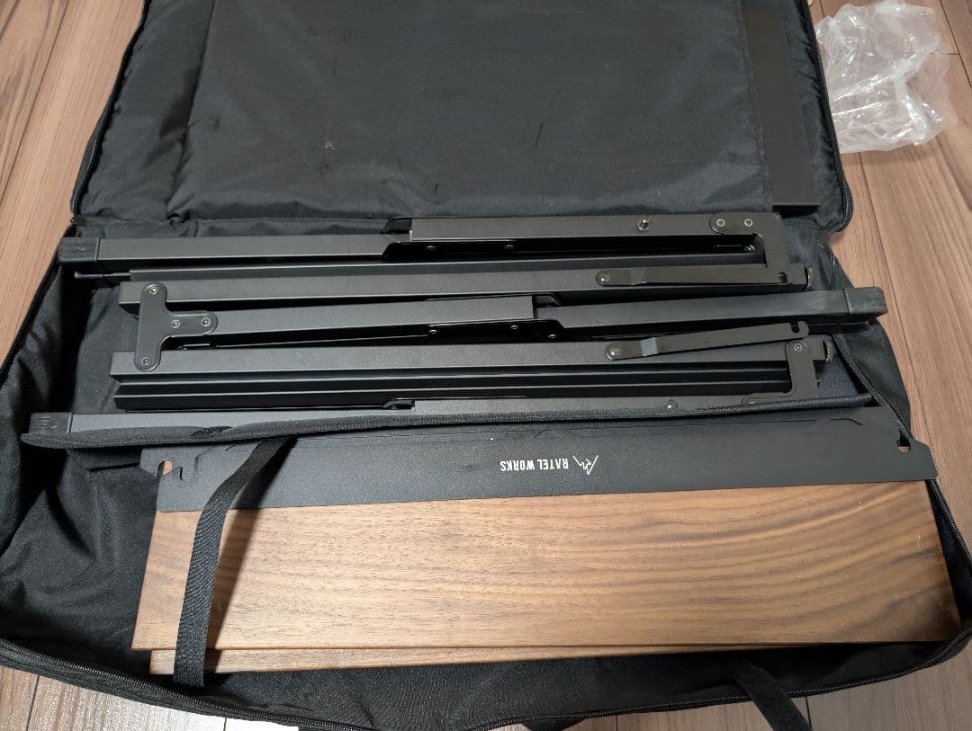 ラーテルワークス アウトドアテーブル　スノーピーク　フラットバーナー　ガス