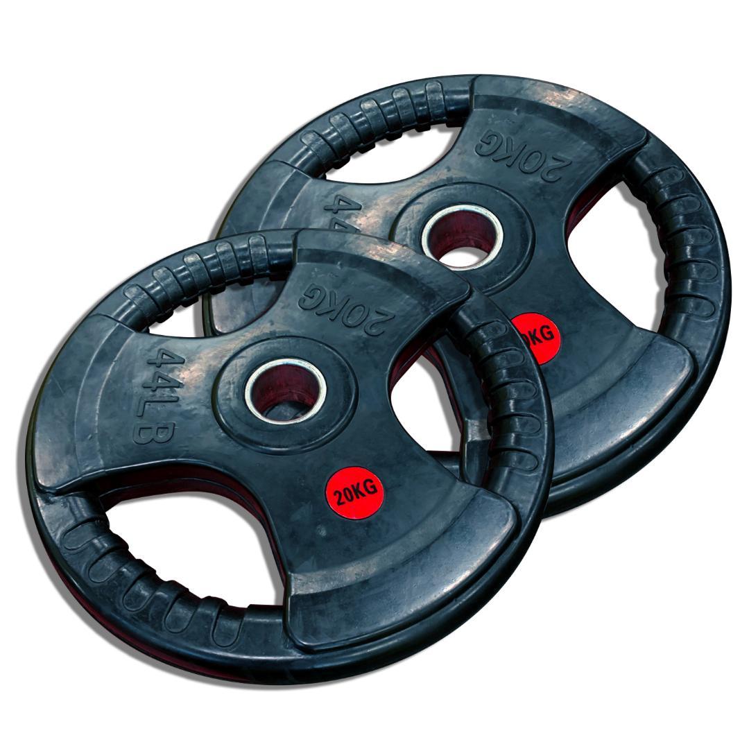 総重量120kg Φ50mm 3グリップラバープレート　計6枚SET