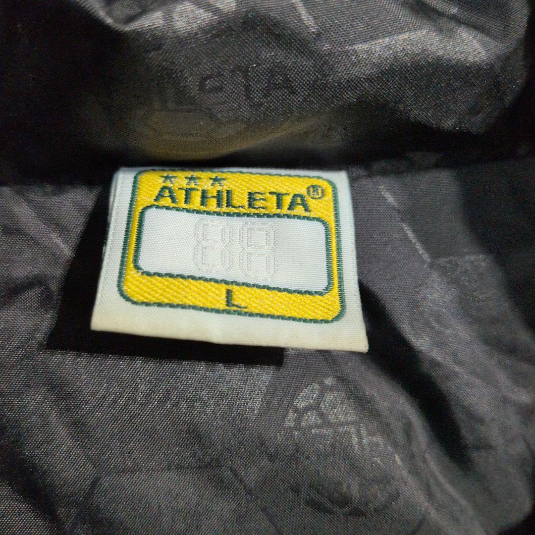 ATHLETA　フーディー　中綿ジャケット　ベンチコート　黒　メンズ Ｌ