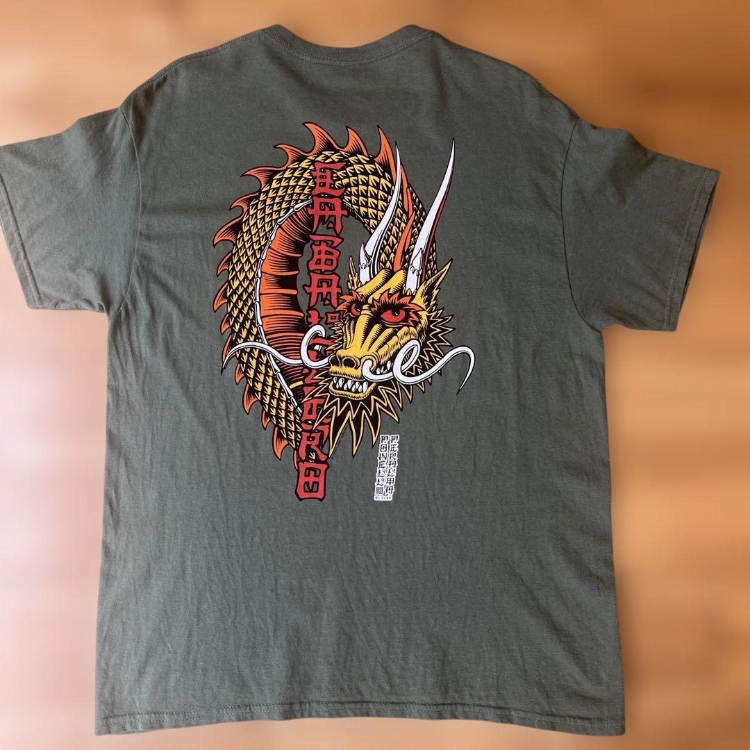 パウエル　　キャバレロ　ドラゴンTシャツ　POWELL オールドスケート