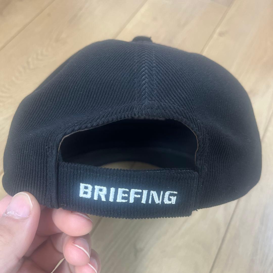 BRIEFING ブラック コーデュロイキャップ