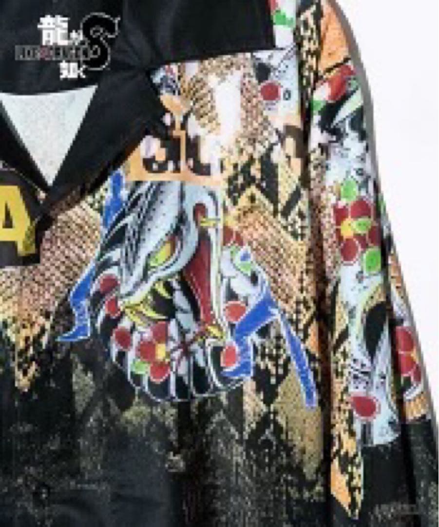 glamb × 龍が如く　長袖シャツ　真島吾朗　ブラック　Mサイズ