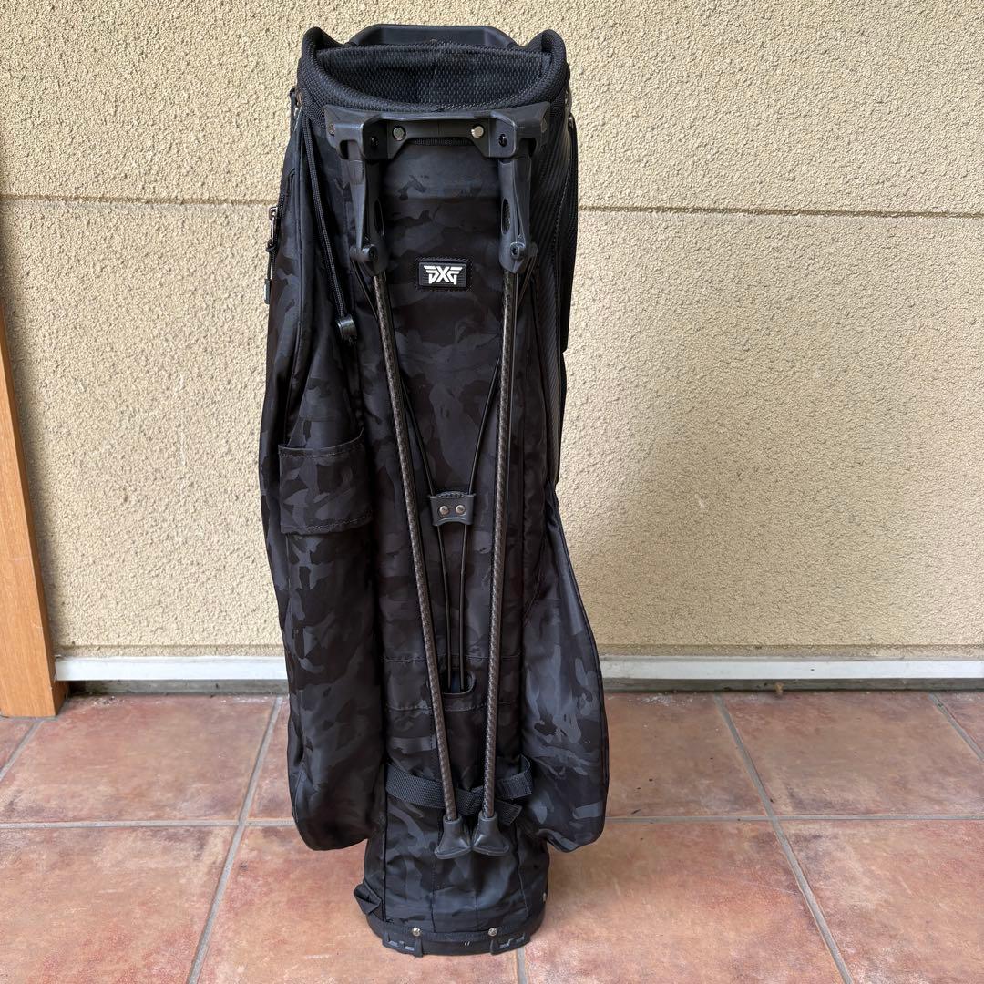 PXGエクストリームキャリースタンドバッグ キャディーバッグ　黒カモフラ