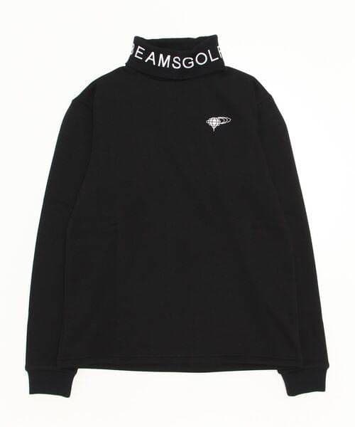71. BEAMS GOLF 裏ボア リブロゴ タートルネックシャツ