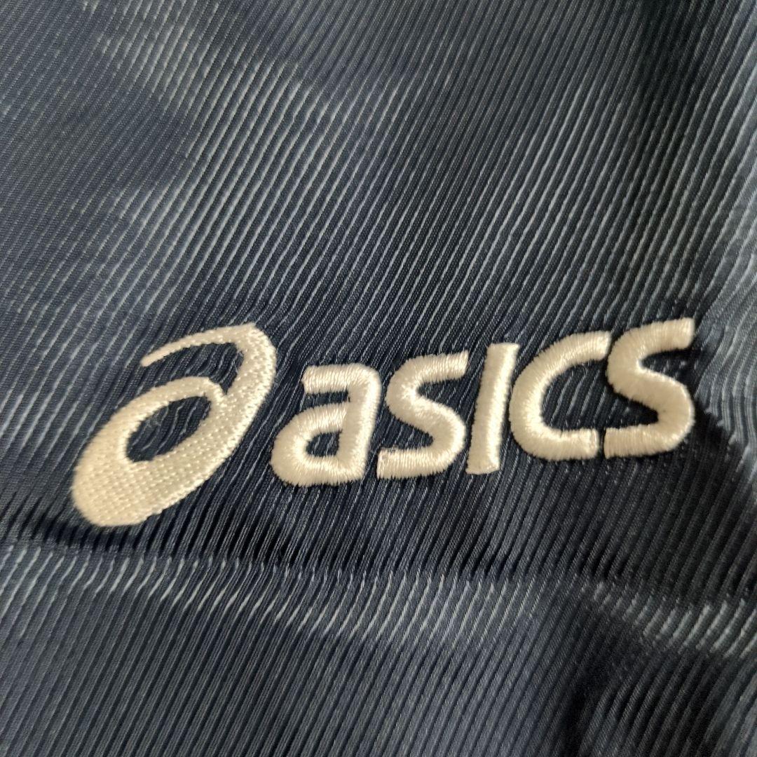 asics 防寒 上下セット アップウエア ホワイト/ネイビー