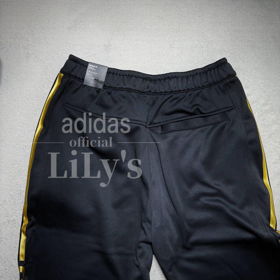 【ＸＬサイズ】新品adidas上下セットアップ　黒金　定価17,600円　裏起毛
