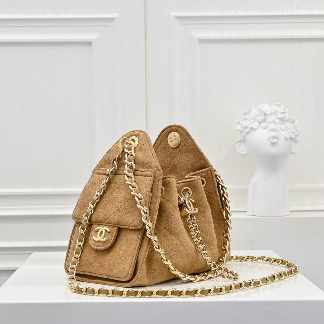 美品 シャネル 25 ミニ バッグ スエード ショルダーバッグ