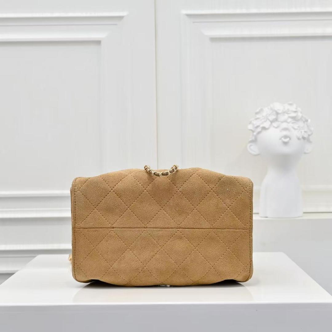 美品 シャネル 25 ミニ バッグ スエード ショルダーバッグ