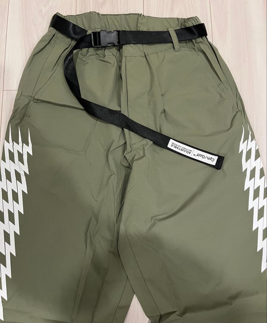 CPH GOLF THUNDER STRIPES パンツ【M】 【カーキ】