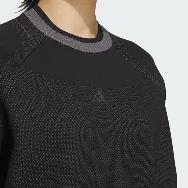 【L】定価41,800円 アディダスゴルフ セーター&フレアースカート 黒白