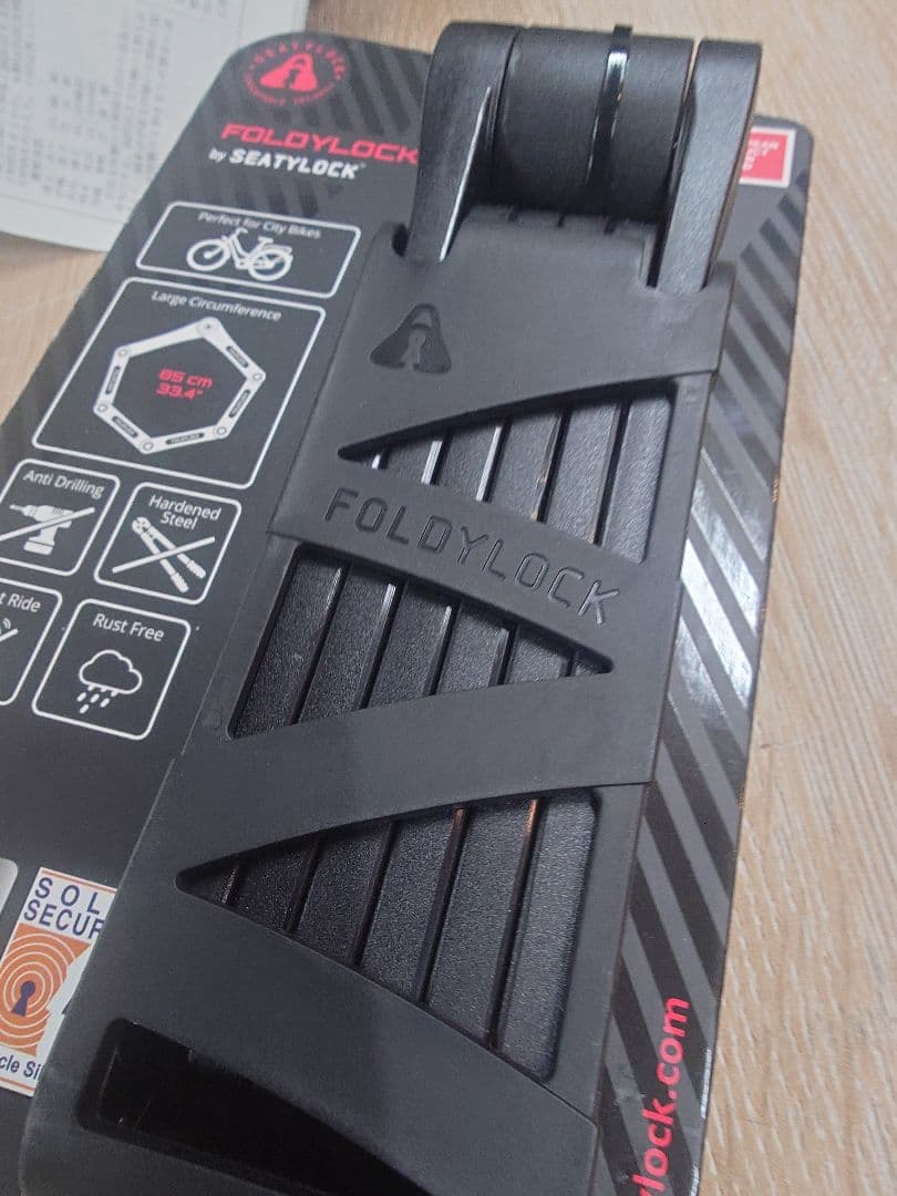 SEATYLOCK FOLDYLOCK COMPACT グレー　自転車ロック