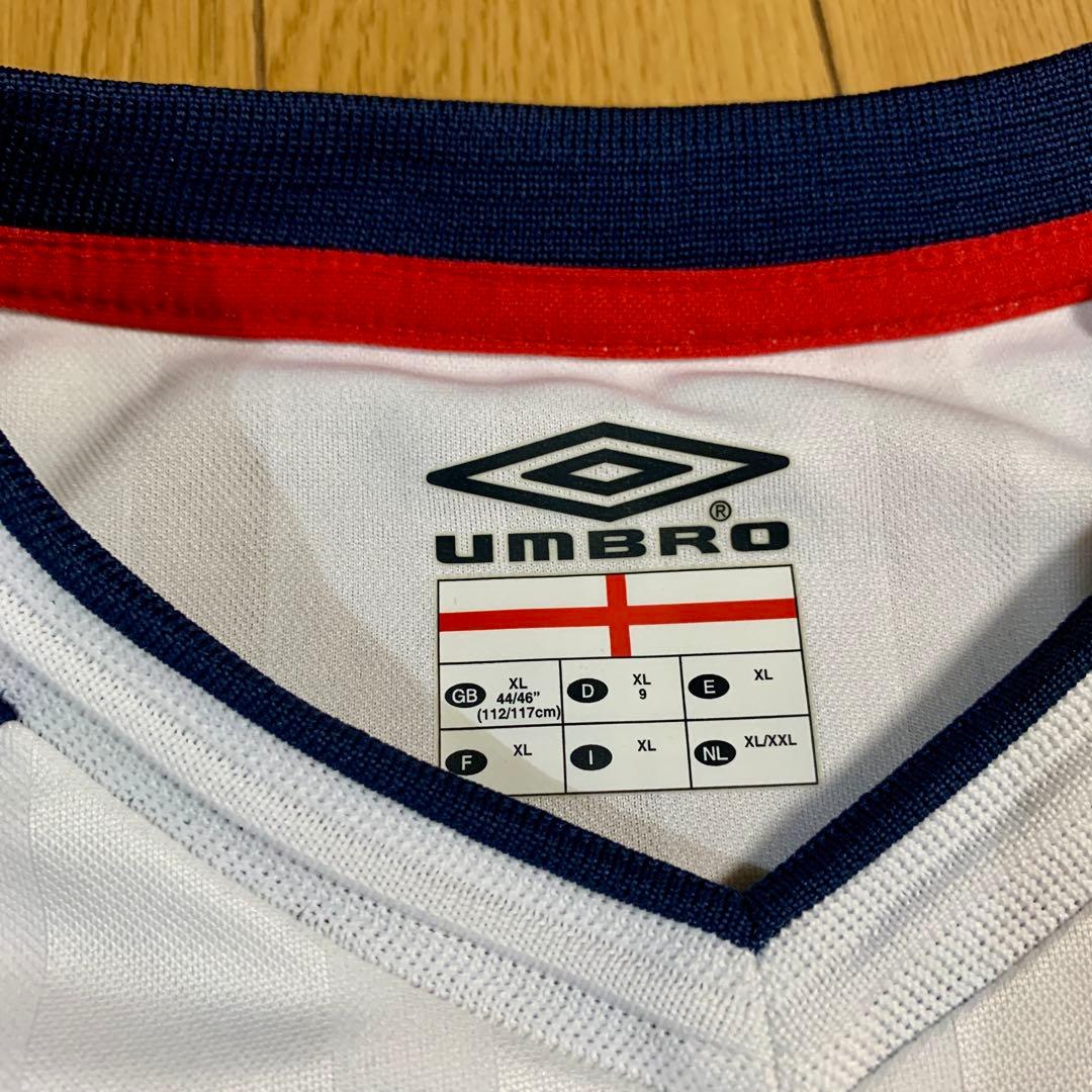 ウェア 00s umbro 2001 ENGLAND game shirt WHITE