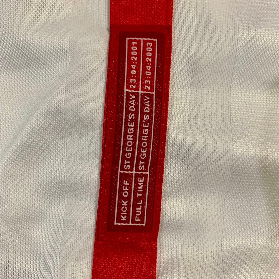 ウェア 00s umbro 2001 ENGLAND game shirt WHITE