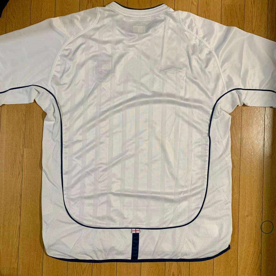 ウェア 00s umbro 2001 ENGLAND game shirt WHITE