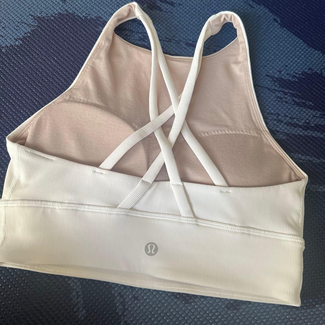 lululemon ホワイト スポーツブラ クロスストラップ
