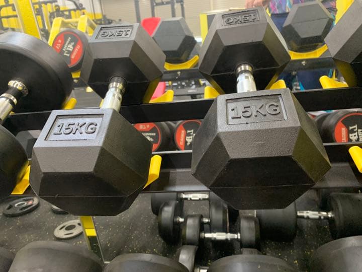 ラバーヘックス ダンベル　12.5kg  17.5kg  各2個