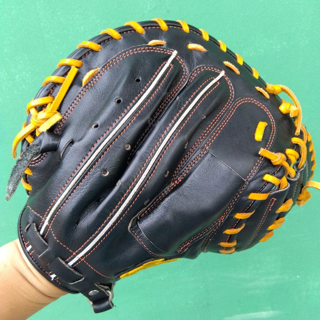 野球 グローブ 軟式用キャッチャーミット 己極 軟式シリーズ ハイゴールド