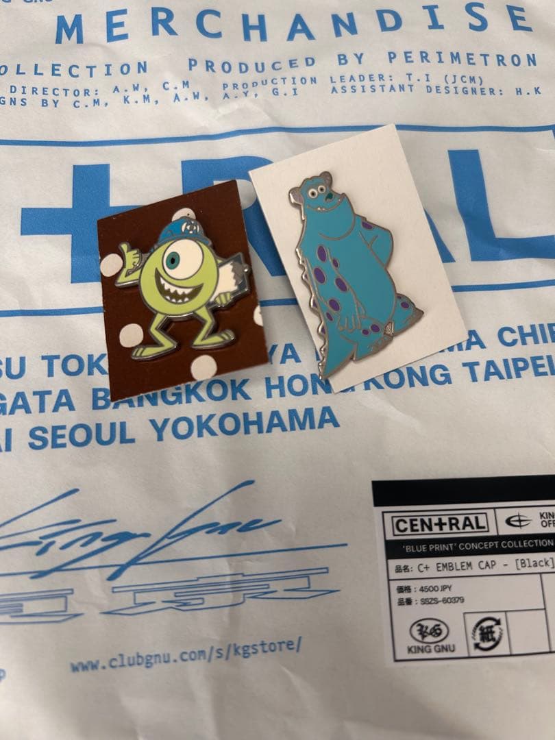 東京ディズニーランド モンスターズ・インク ピンバッジセット