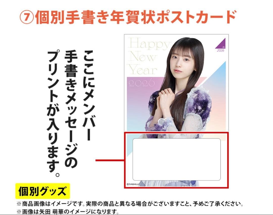 乃木坂46 2026年福袋A B C 19点　佐藤璃果