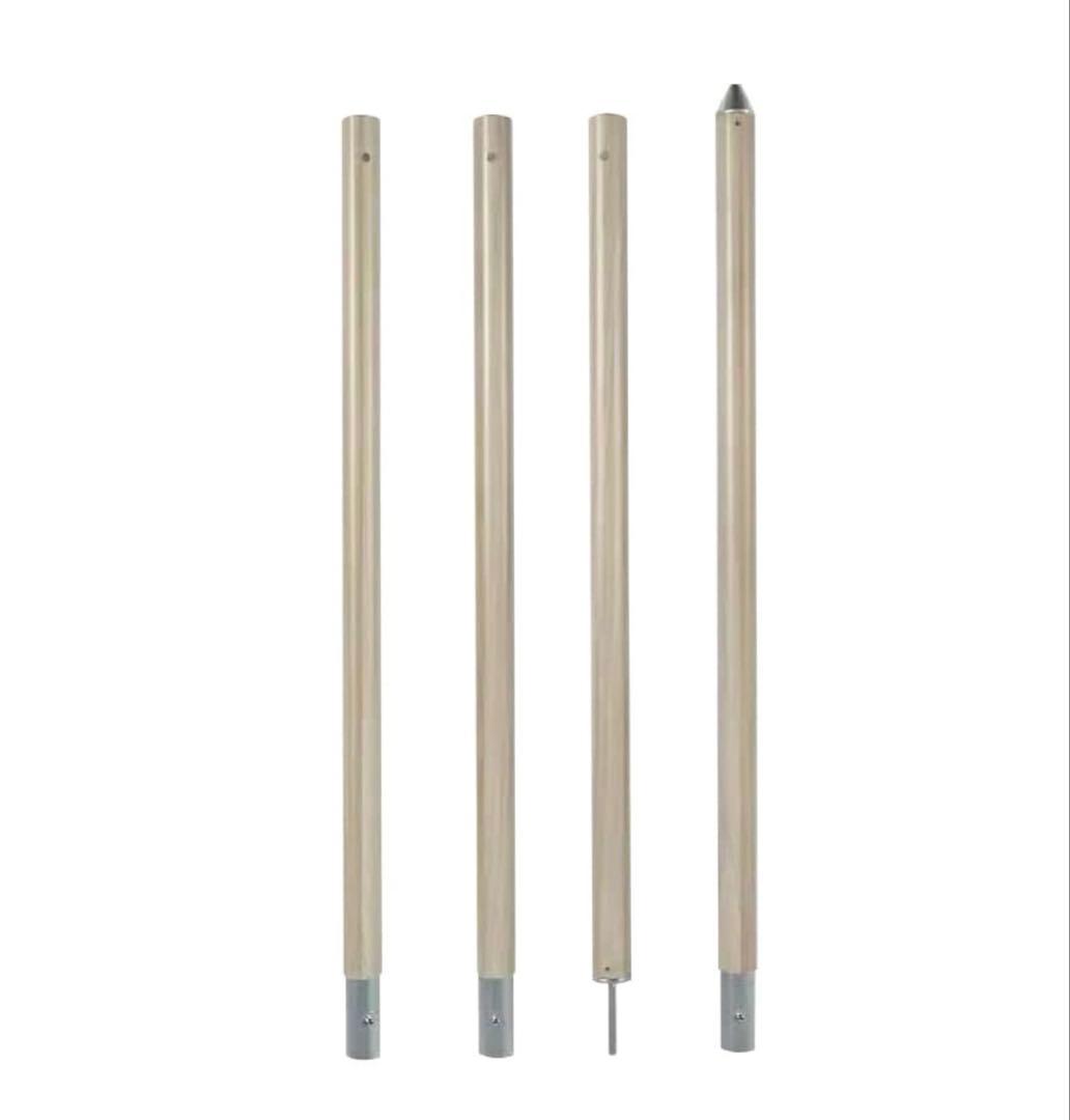 新品未開封‼️ S'moreタープ ポール 8本セット　3段階調整 WOOD