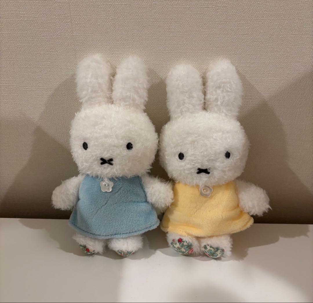 Flower Miffy ほわほわマスコット ネモフィラブルー ミモザイエロー