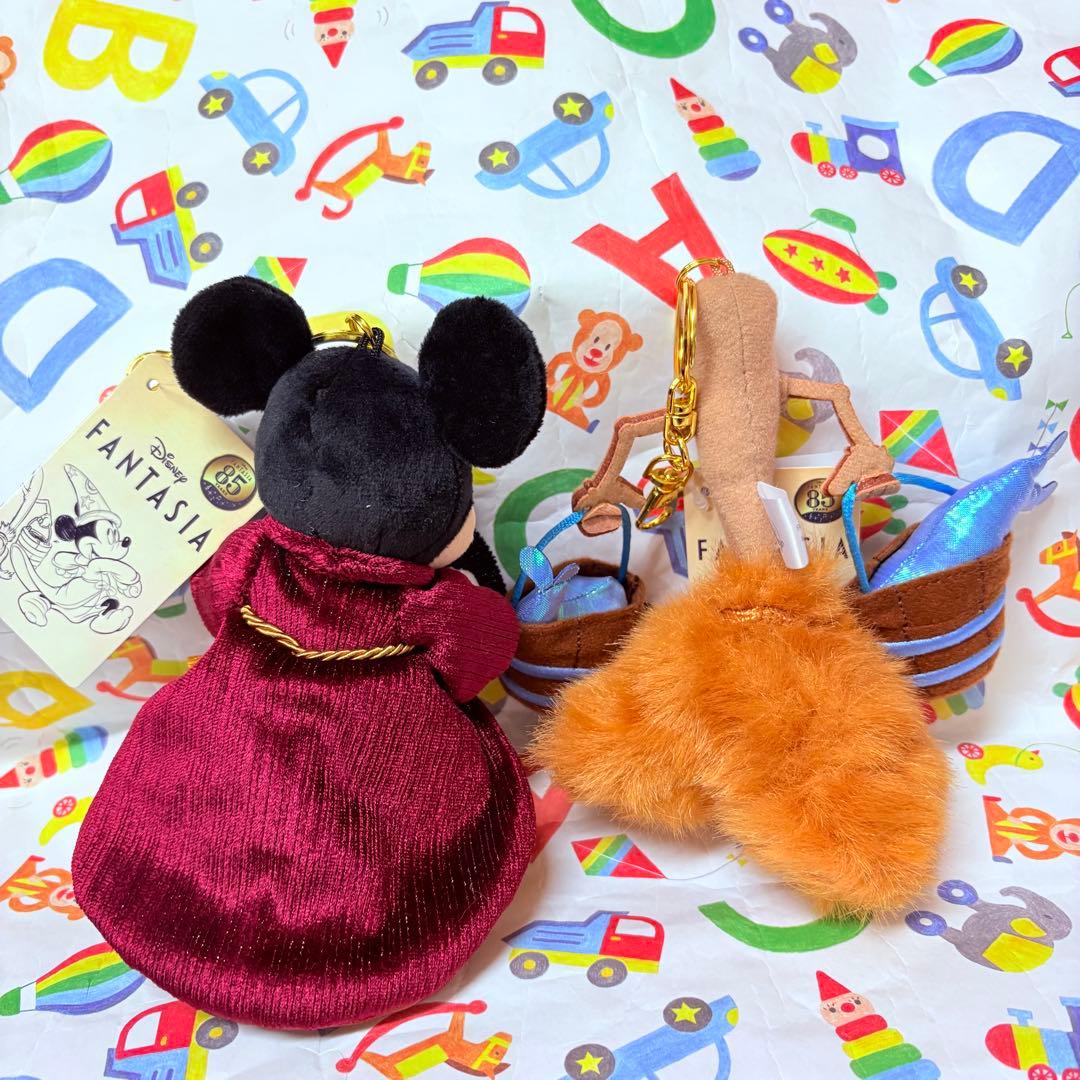 ミッキー ホウキ ぬいぐるみキーチェーン Disney FANTASIA