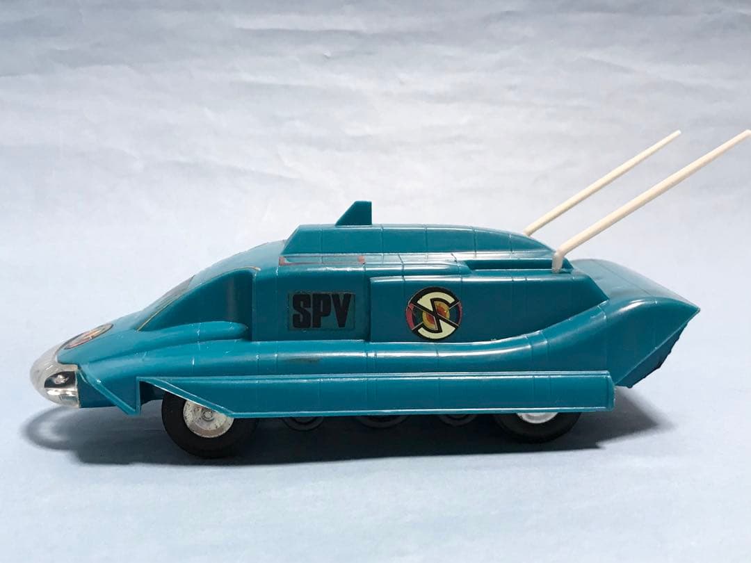 旧バンダイ　顔ありマーク　キャプテンスカーレット　追跡戦闘車　SPV ゼンマイ
