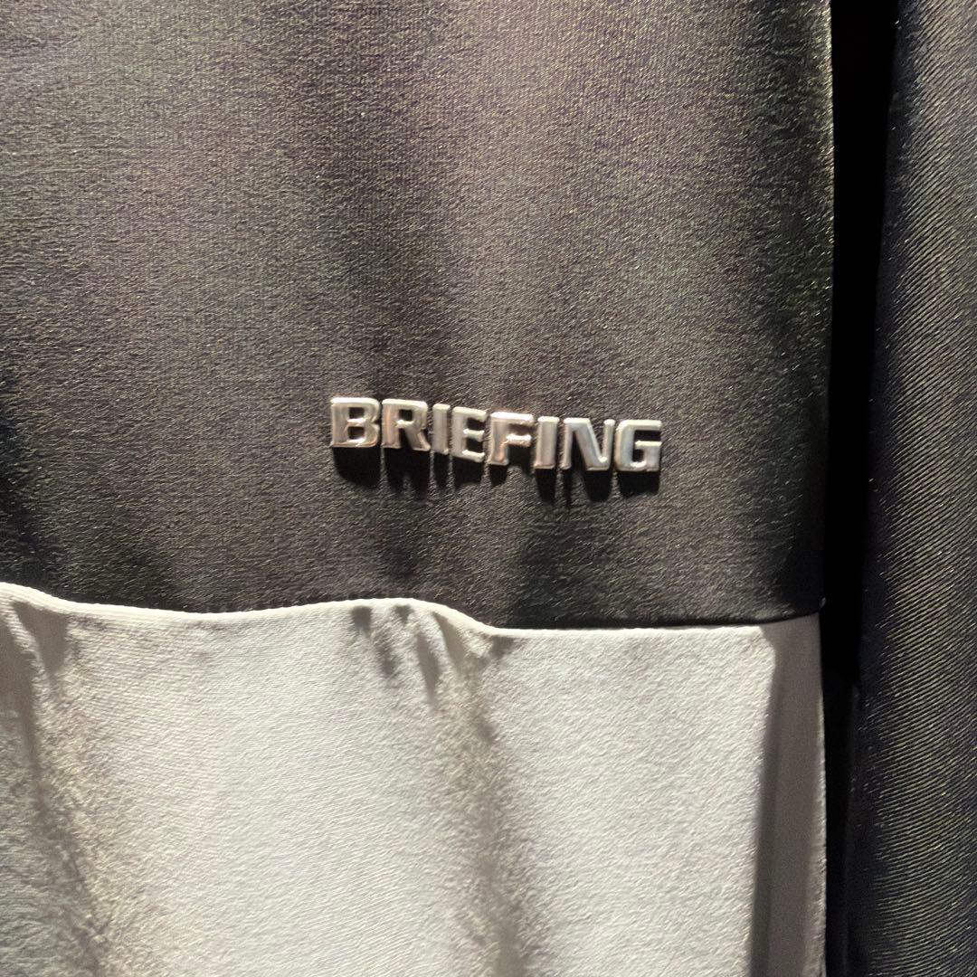 BRIEFING 長袖　ウインドブレーカーブラック/グレー
