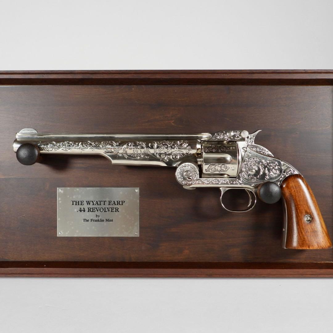 フランクリンミント ワイアットアープ 44リボルバー 装飾銃モデルガン　飾り額付