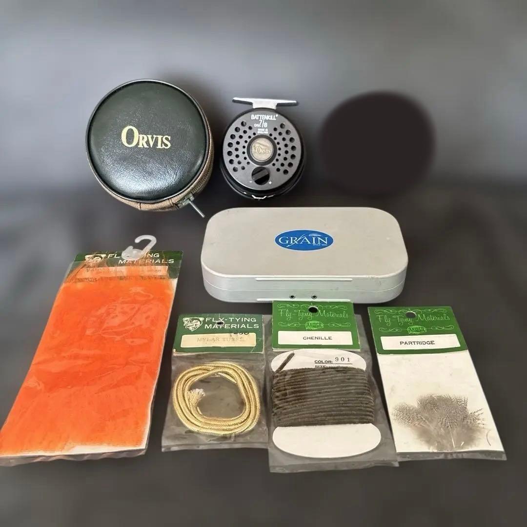Orvis BATTENKILL 7/8 フライリール ケース付き　など
