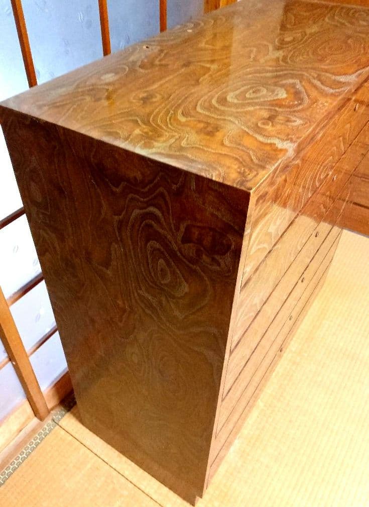昭和レトロ ヴィンテージ 箪笥 チェスト 6段 木目調 木製家具 収納 鍵付き