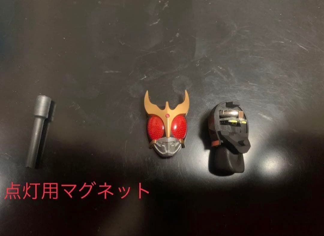 フィギュアーツ真骨彫用クウガ発光ヘッドタイタン用紫目タイプ(角パーツに不備有り)