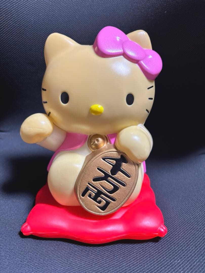 【希少】1999年製 ハローキティ 招き猫 貯金箱 ヴィンテージ レア