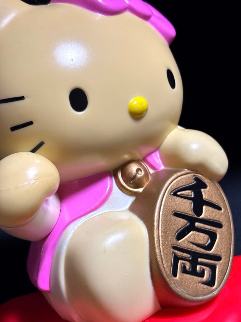 【希少】1999年製 ハローキティ 招き猫 貯金箱 ヴィンテージ レア