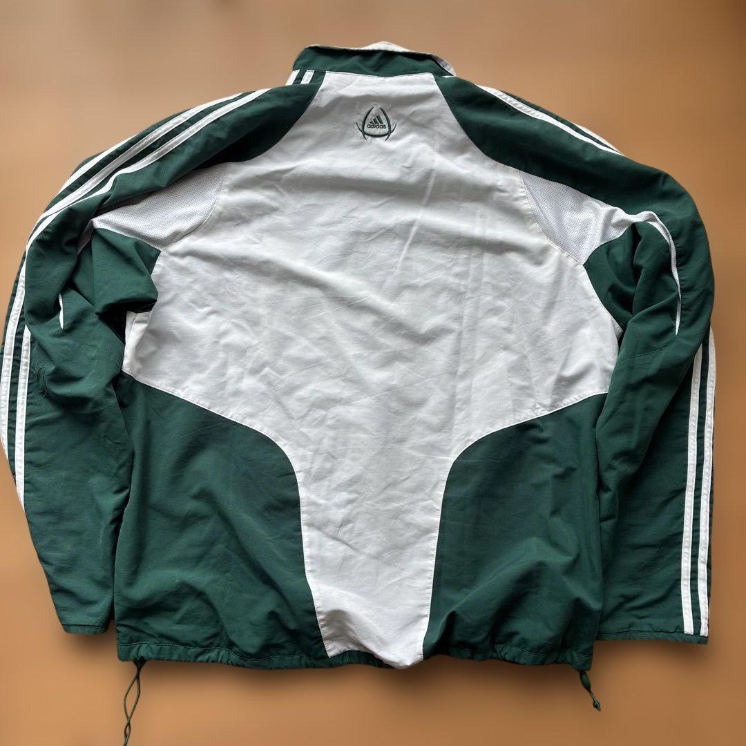 adidas トレーニングジャケット 緑/白