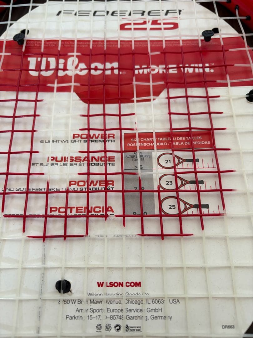 新品Wilson ロジャーフェデラー未使用 テニスラケット FEDERER 25