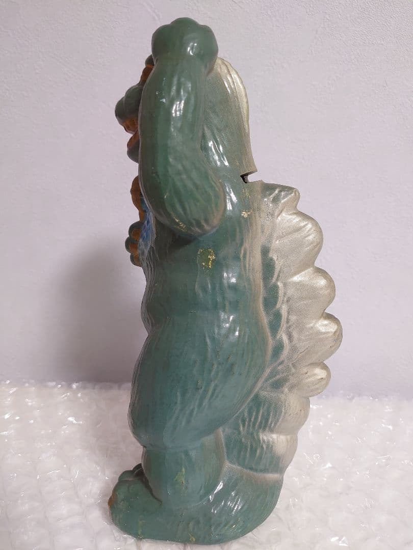 ゴジラ　マイク　 陶器貯金箱