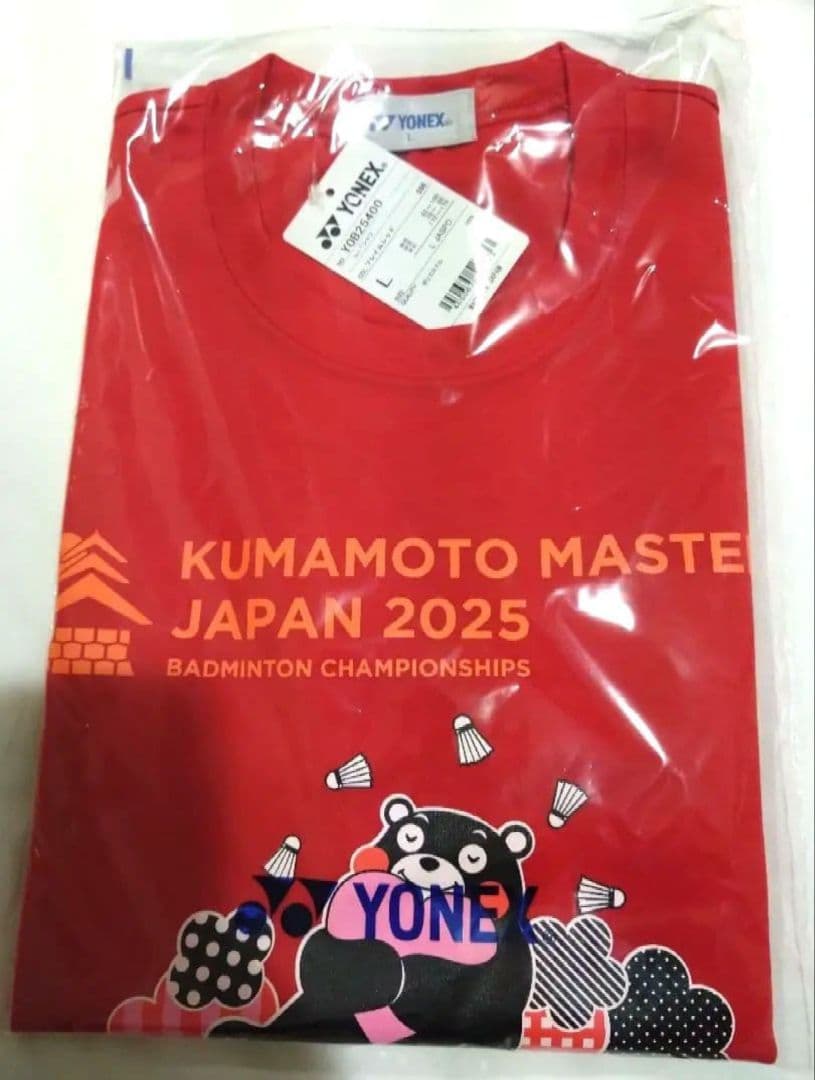 YONEXヨネックス 2025 熊本マスターズ 大会記念 くまモンTシャツ