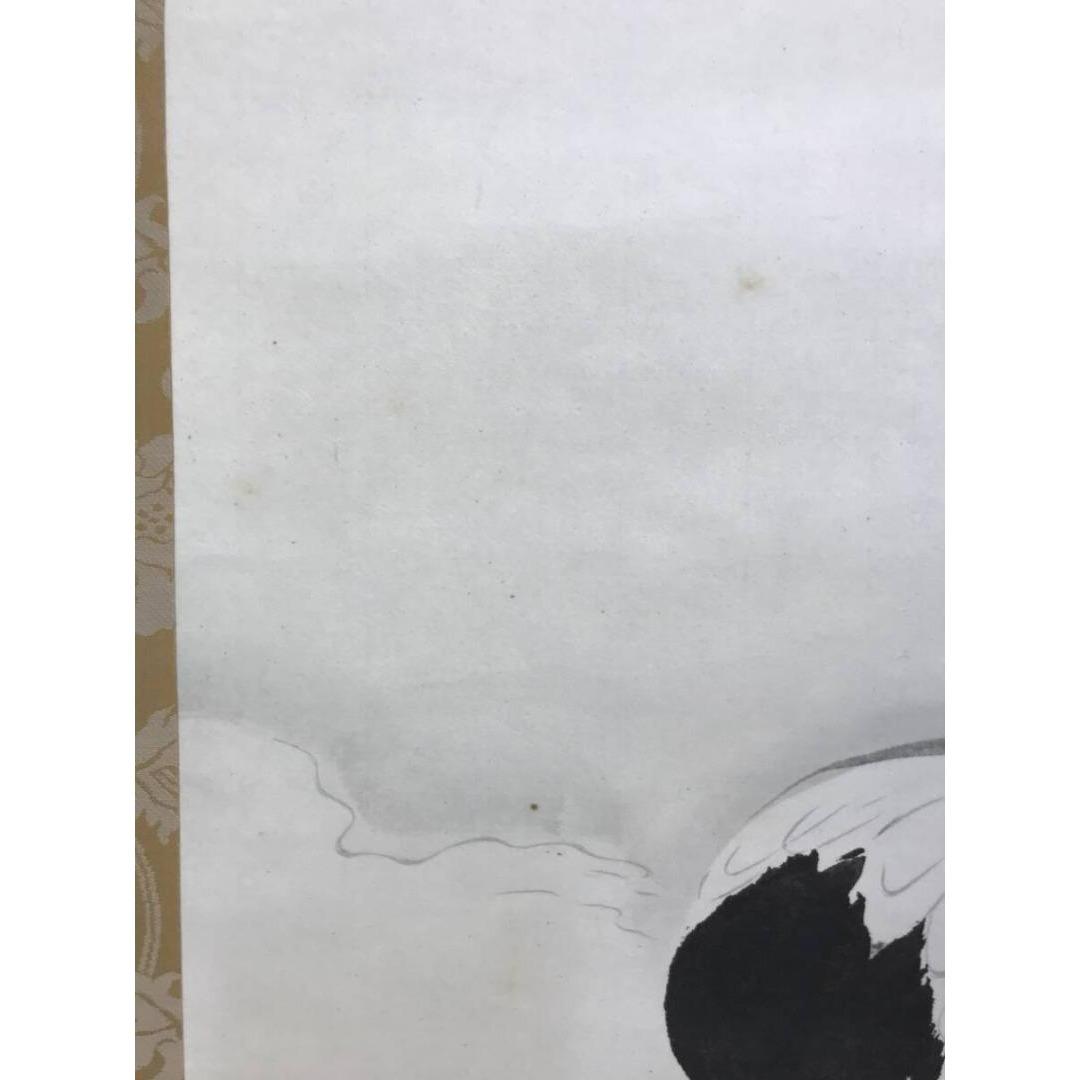 複製/川合玉堂/双鶴図/花鳥図/工芸品/横物/祝/正月/掛軸☆宝船☆AK-834