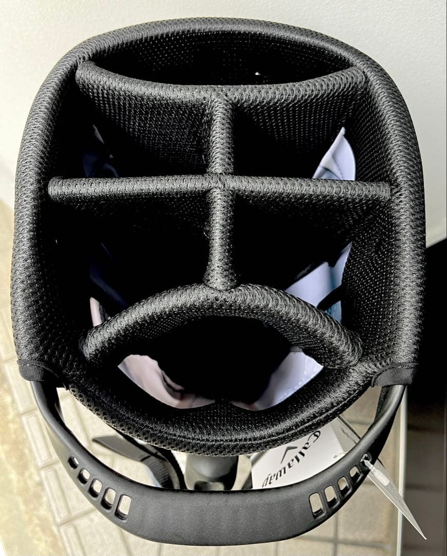 【新品タグ付き】Callaway CHEV キャディバッグ ホワイト/ネイビー