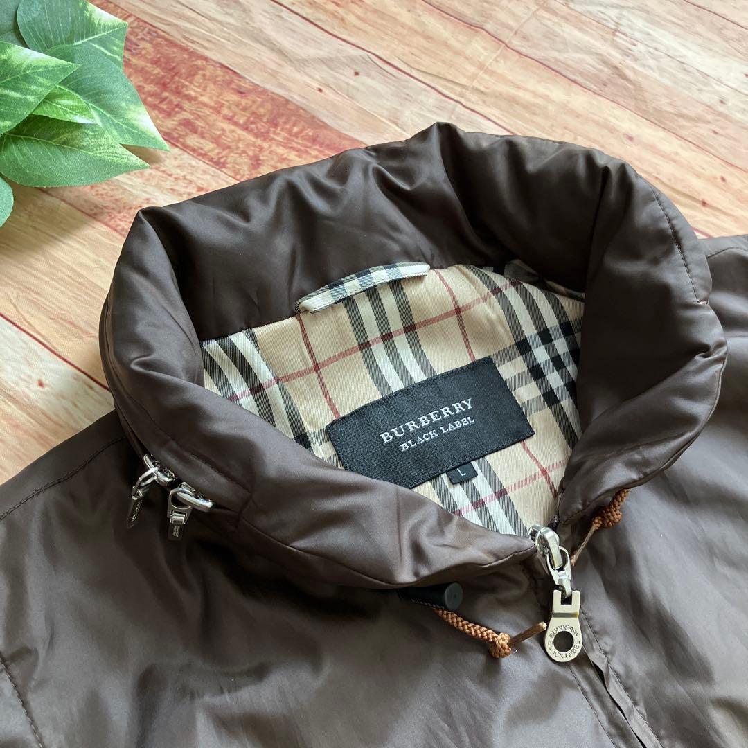 BURBERRY バーバリー　チェックライナー付き フードベスト ブラウン L