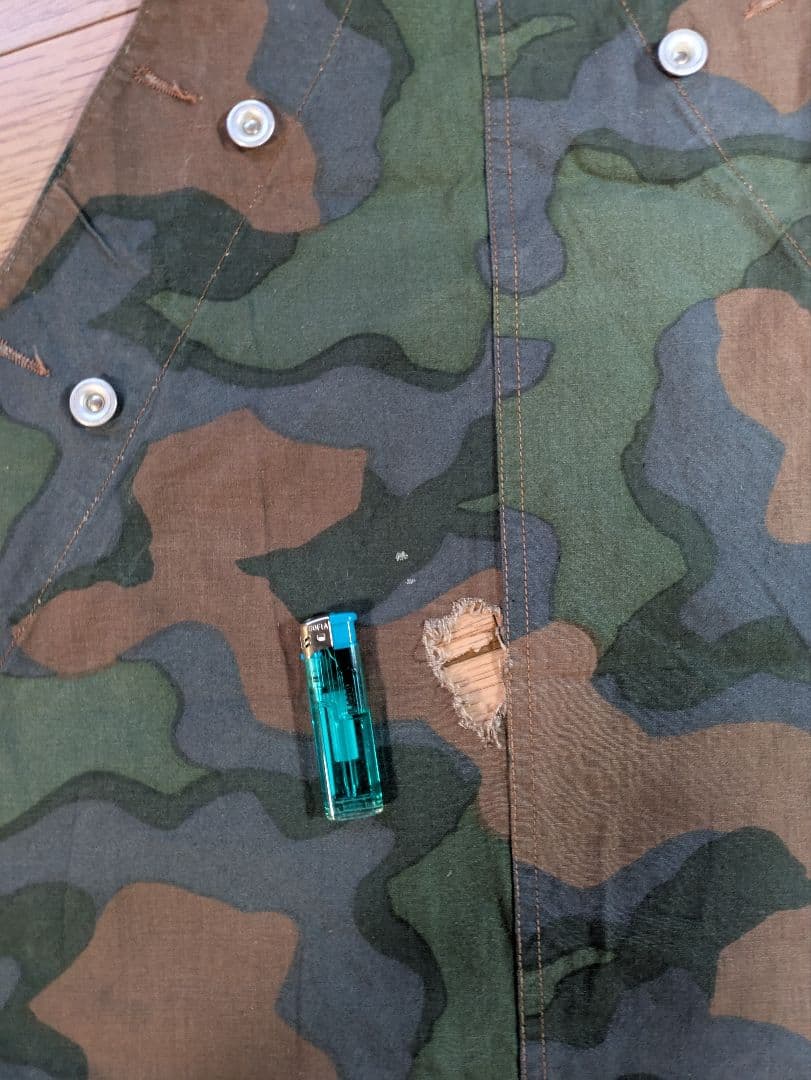 ノルウェー軍幕　カモ2 used 1枚　穴あり