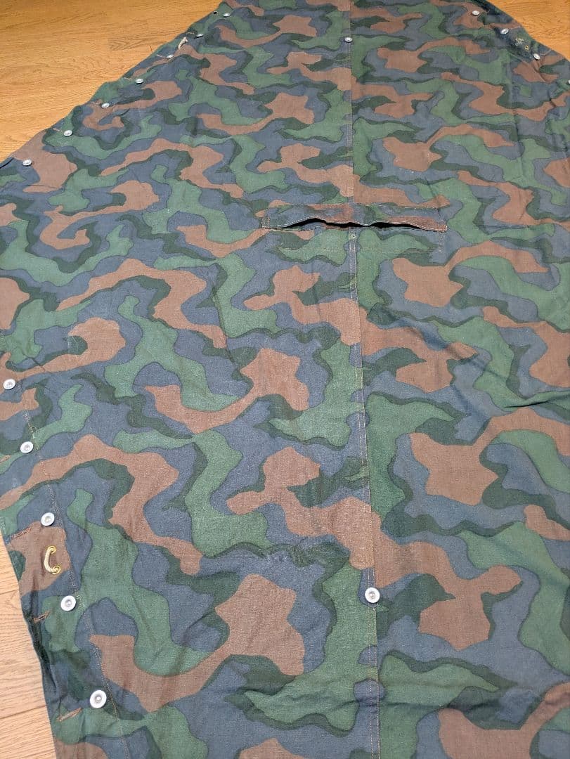 ノルウェー軍幕　カモ2 used 1枚　穴あり