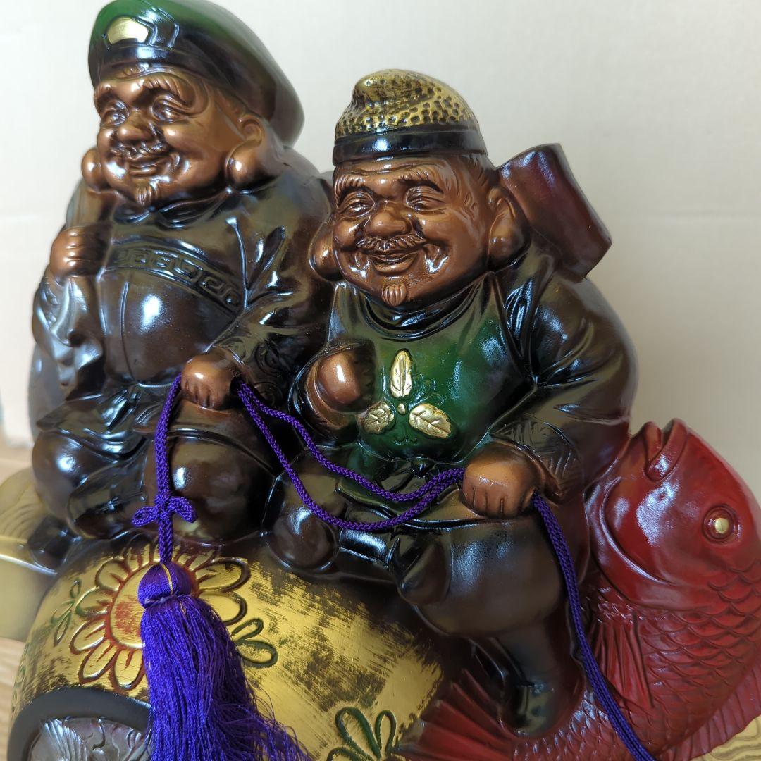 七福神の置物　恵比寿天と大黒天