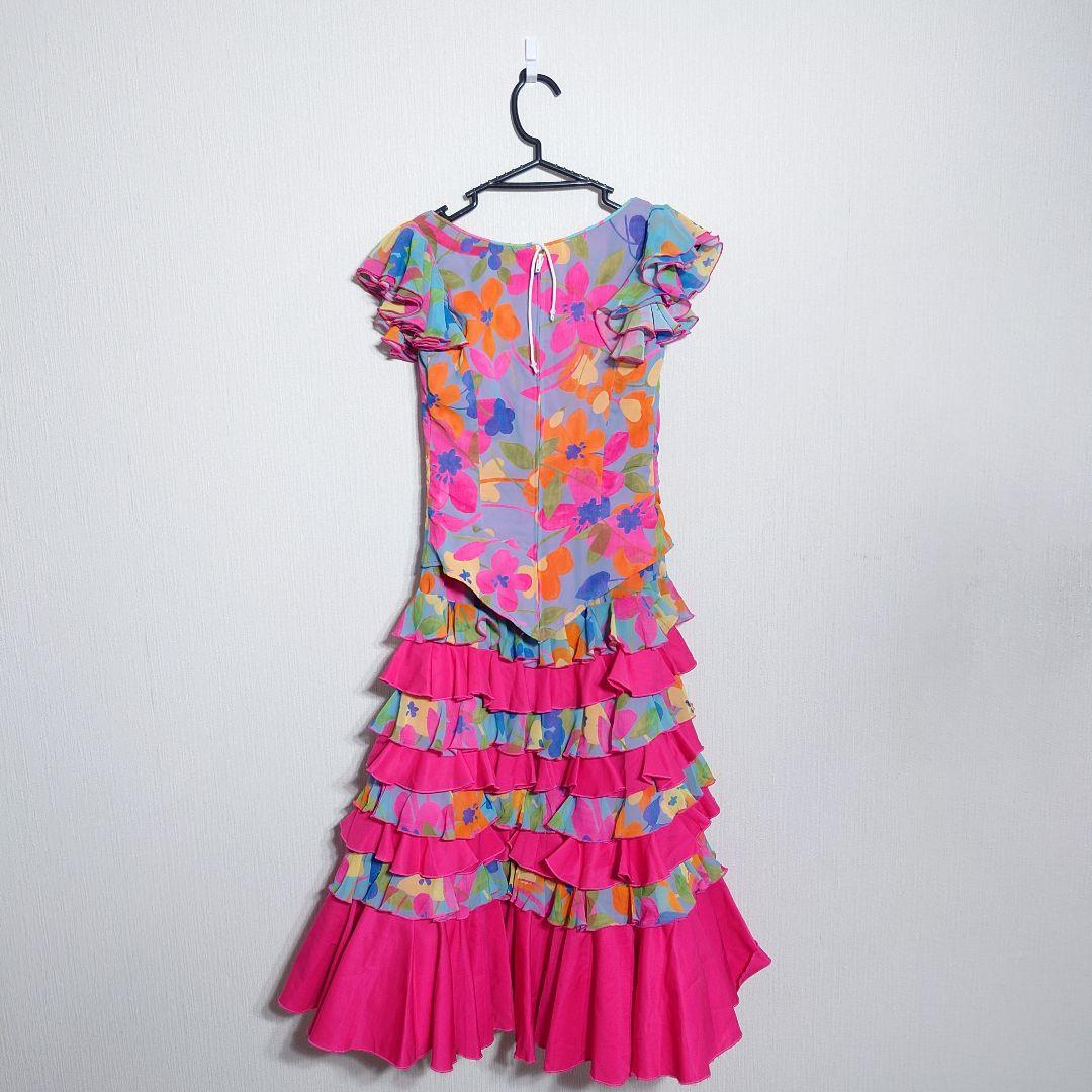 Creaciones ROAL S. L. フラメンコドレス 衣装 花柄 ピンク