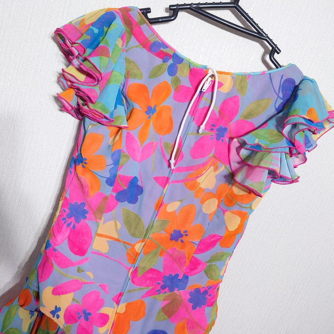Creaciones ROAL S. L. フラメンコドレス 衣装 花柄 ピンク