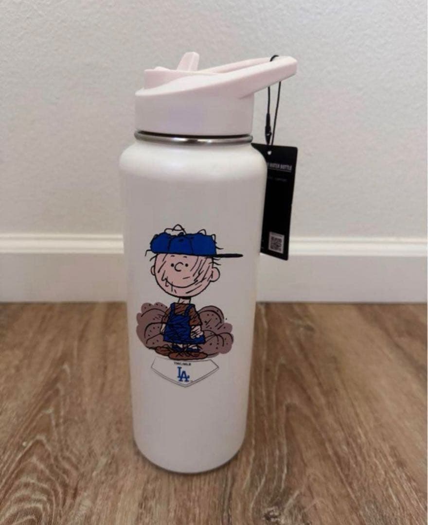 MLB X PEANUTS スヌーピー　ドジャース　水筒　米国購入　新品