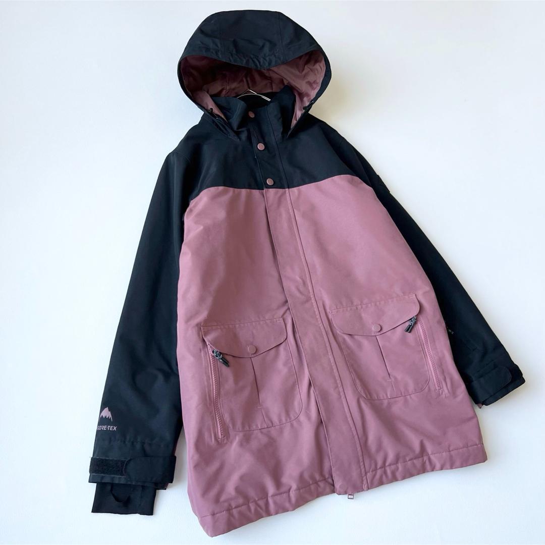 4915【美品】バートン　ジャケット ゴアテックス　ピンク　中綿入り　紺