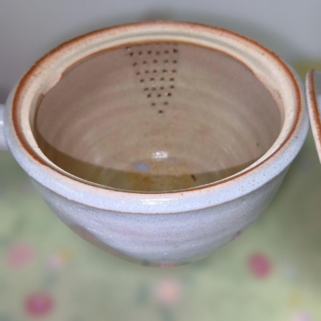 陶磁器萩焼の窯元、泉流山せんりゅうざん茶器セット、文化功労者陶芸家、吉賀大眉品