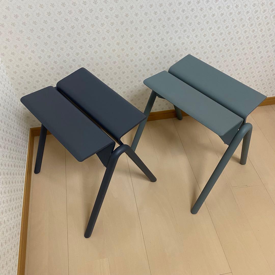 軽やかに美しく、そして強く。今にも飛び立ちそうな木製スツール KAMOME 2脚